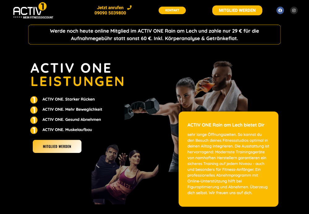 Webseite (Kundenseite)