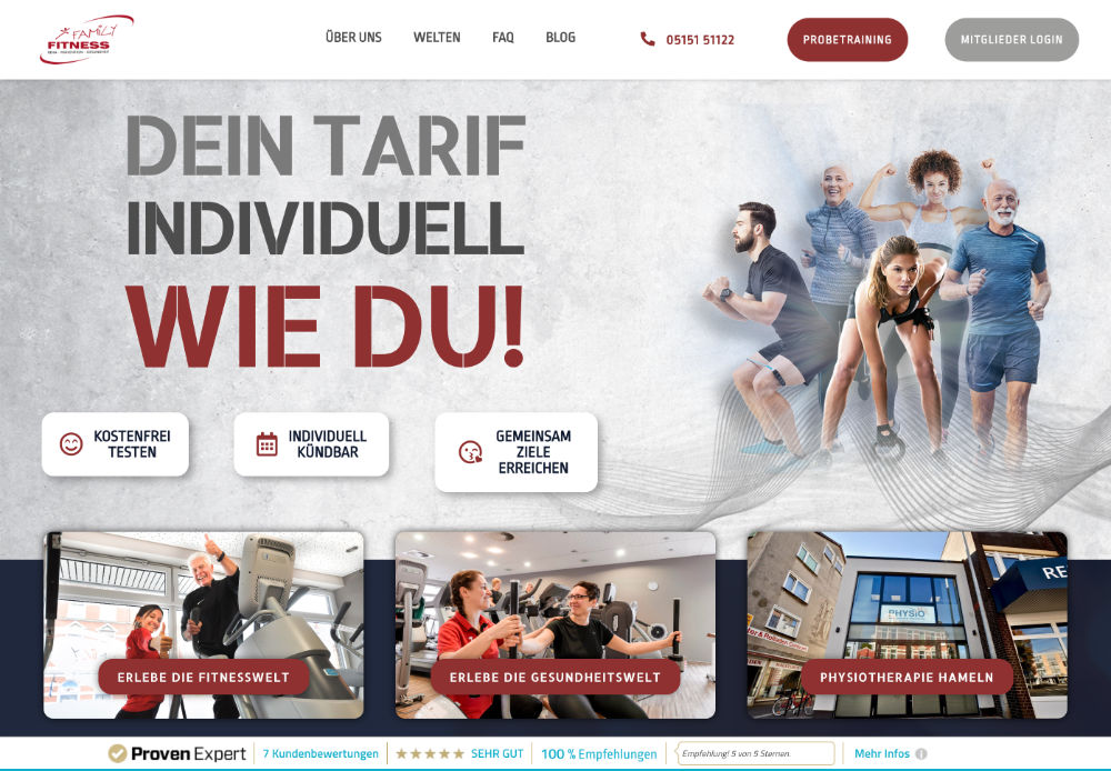 Webseite (Kundenseite)