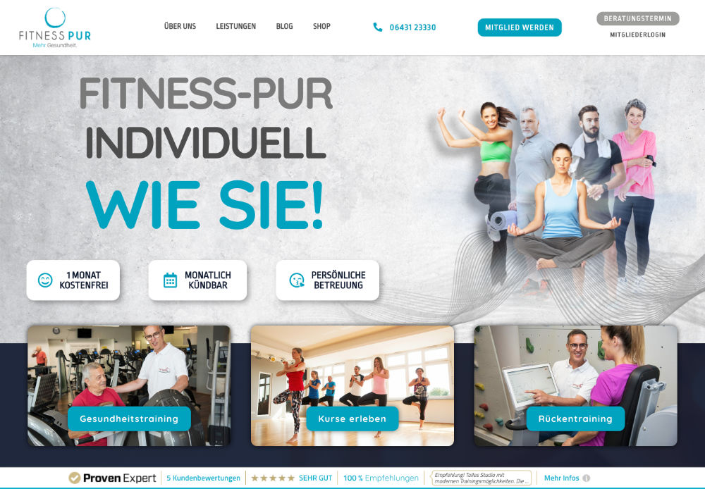 Webseite (Kundenseite)