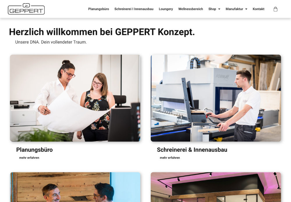 Webseite (Kundenseite)