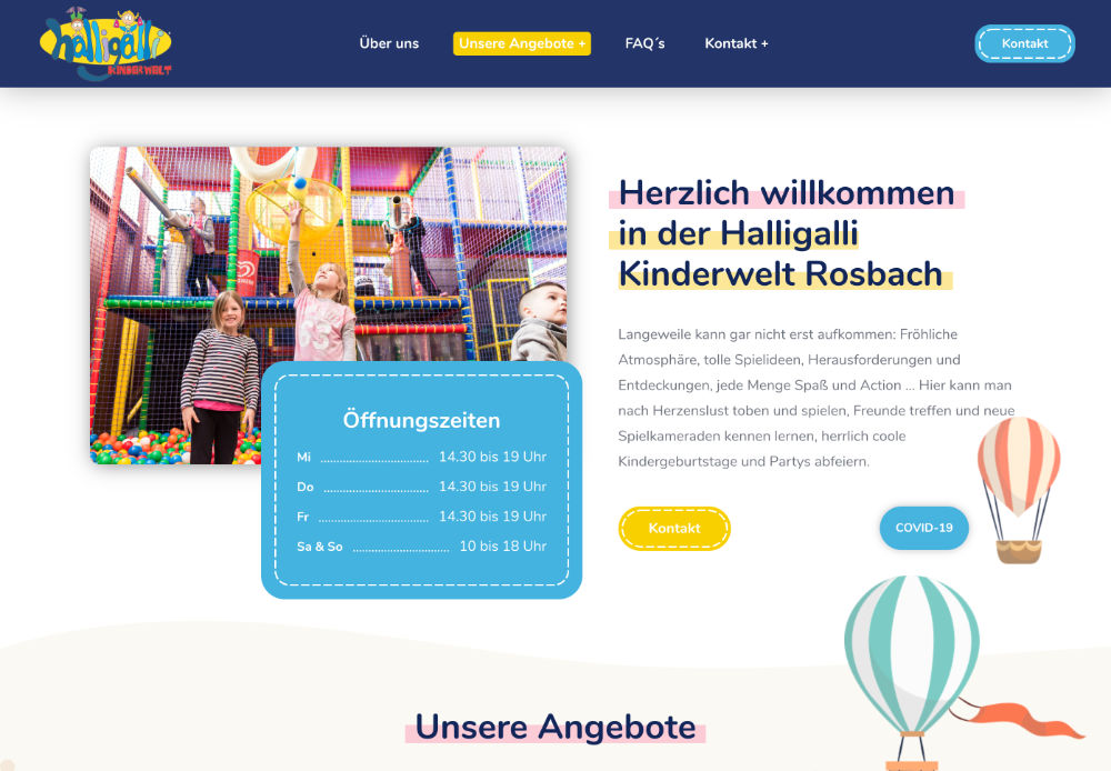 Webseite (Kundenseite)
