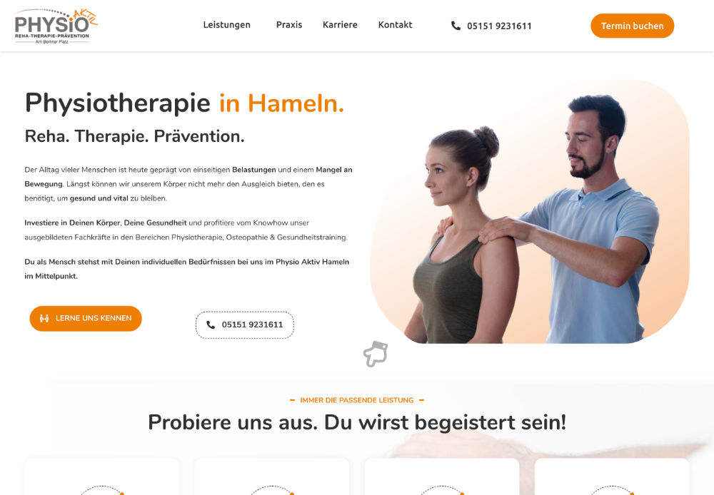 Webseite (Kundenseite)